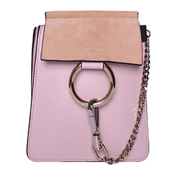 Small Faye Bracelet Bag,Leather,Pink,01189965,DB/T,3*